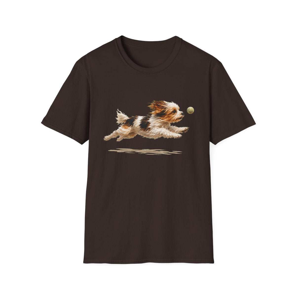 Nothing Gets Past My Biewer Terrier Tee - Dark Chocolate