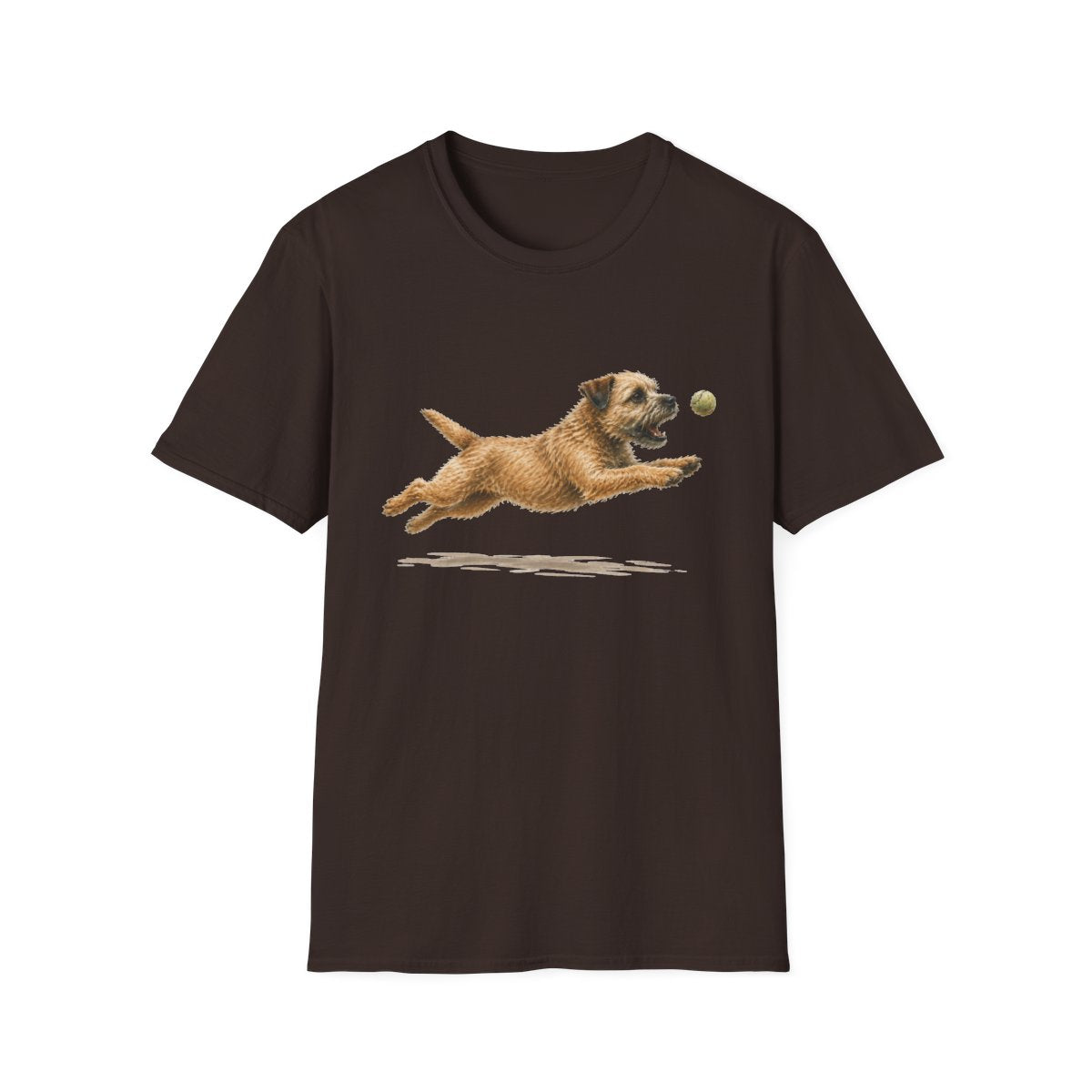 Nothing Gets Past My Border Terrier Tee - Dark Chocolate