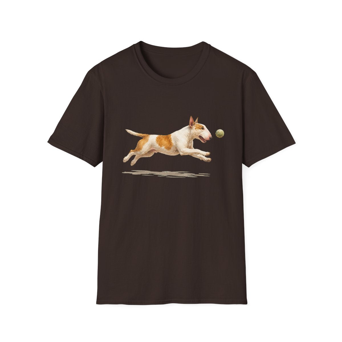 Nothing Gets Past My Bull Terrier Tee - Dark Chocolate