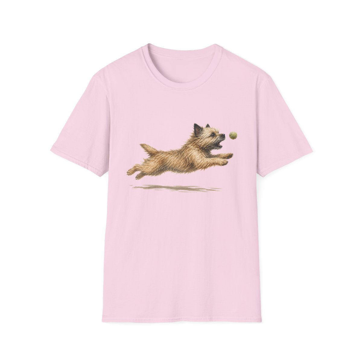 Nothing Gets Past My Cairn Terrier Tee - Light Pink
