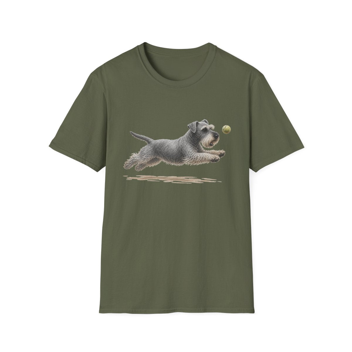 Nothing Gets Past My Cesky Terrier Tee - Military Green