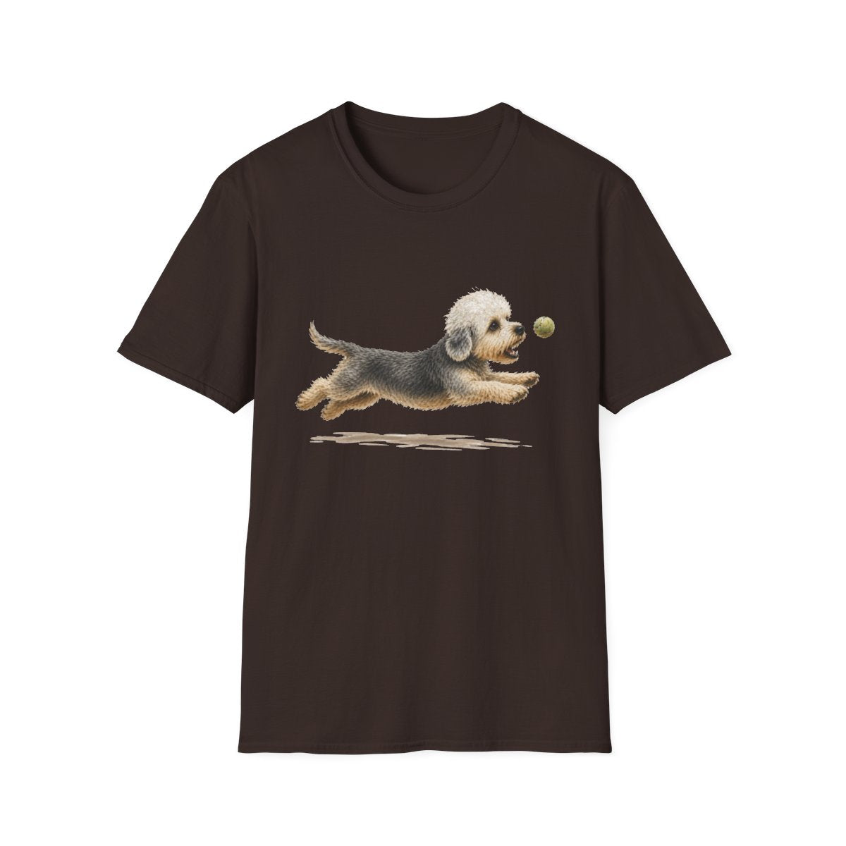 Nothing Gets Past My Dandie Dinmont Terrier Tee - Dark Chocolate
