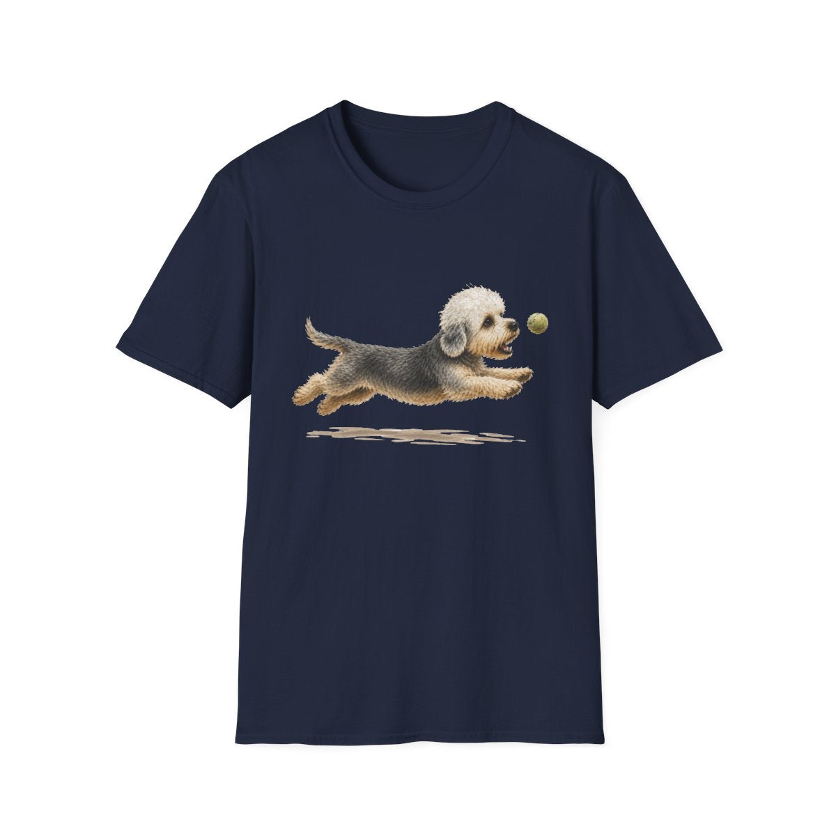 Nothing Gets Past My Dandie Dinmont Terrier Tee - Navy