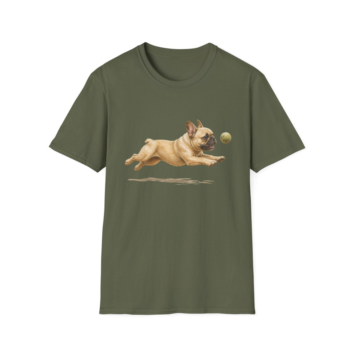 Nothing Gets Past My French Bulldog Tee - Military Green