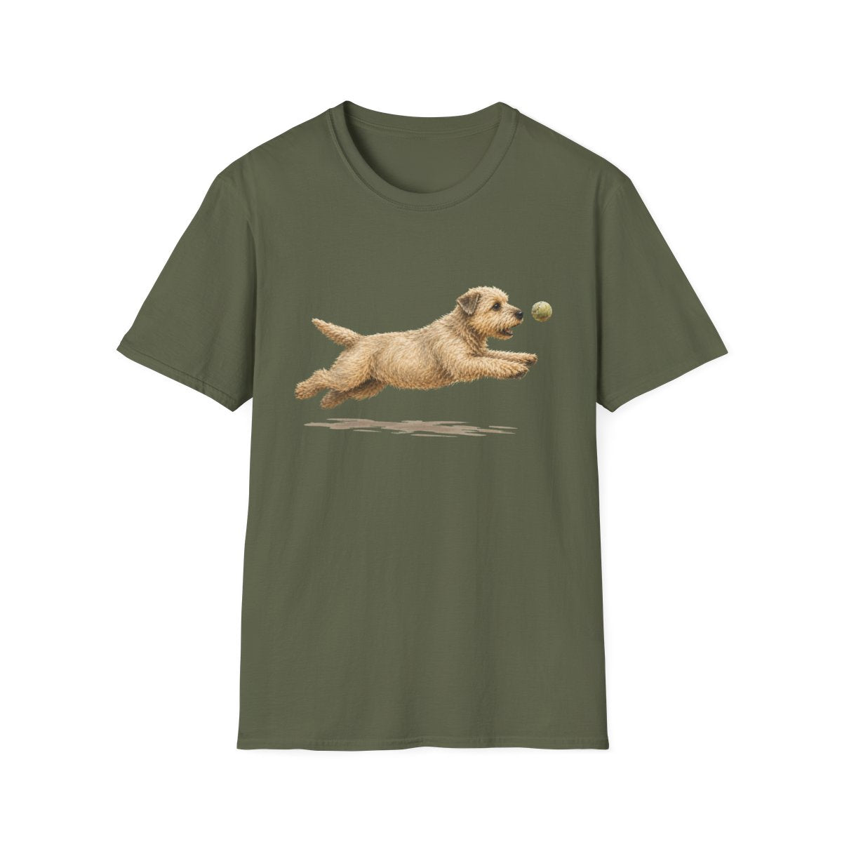 Nothing Gets Past My Glen of Imaal Terrier Tee - Military Green