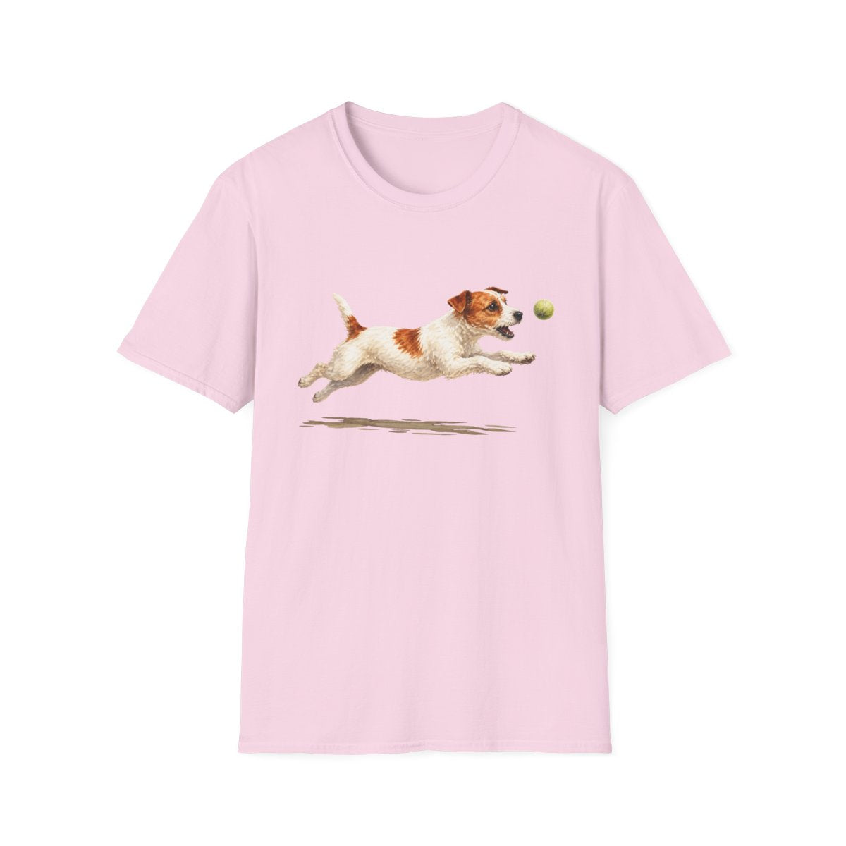 Nothing Gets Past My Jack Russell Terrier Tee - Light Pink