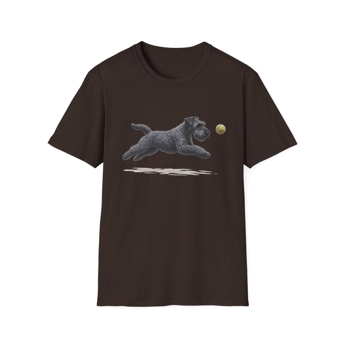 Nothing Gets Past My Kerry Blue Terrier Tee - Dark Chocolate