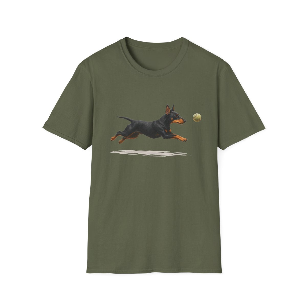 Nothing Gets Past My Manchester Terrier Tee - Military Green