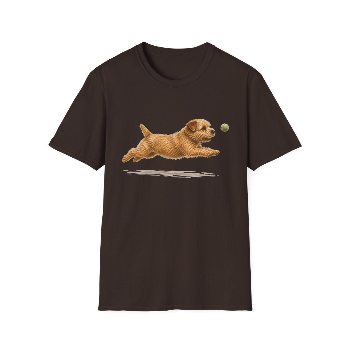 Nothing Gets Past My Norfolk Terrier Tee - Dark Chocolate