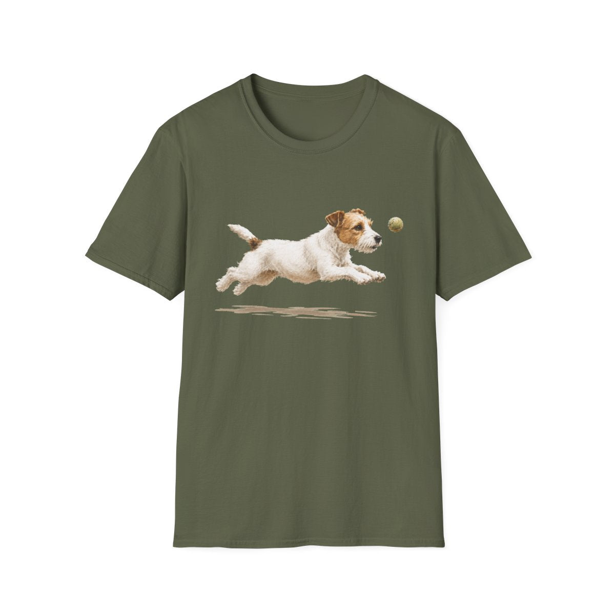 Nothing Gets Past My Parson Russell Terrier Tee - Military Green