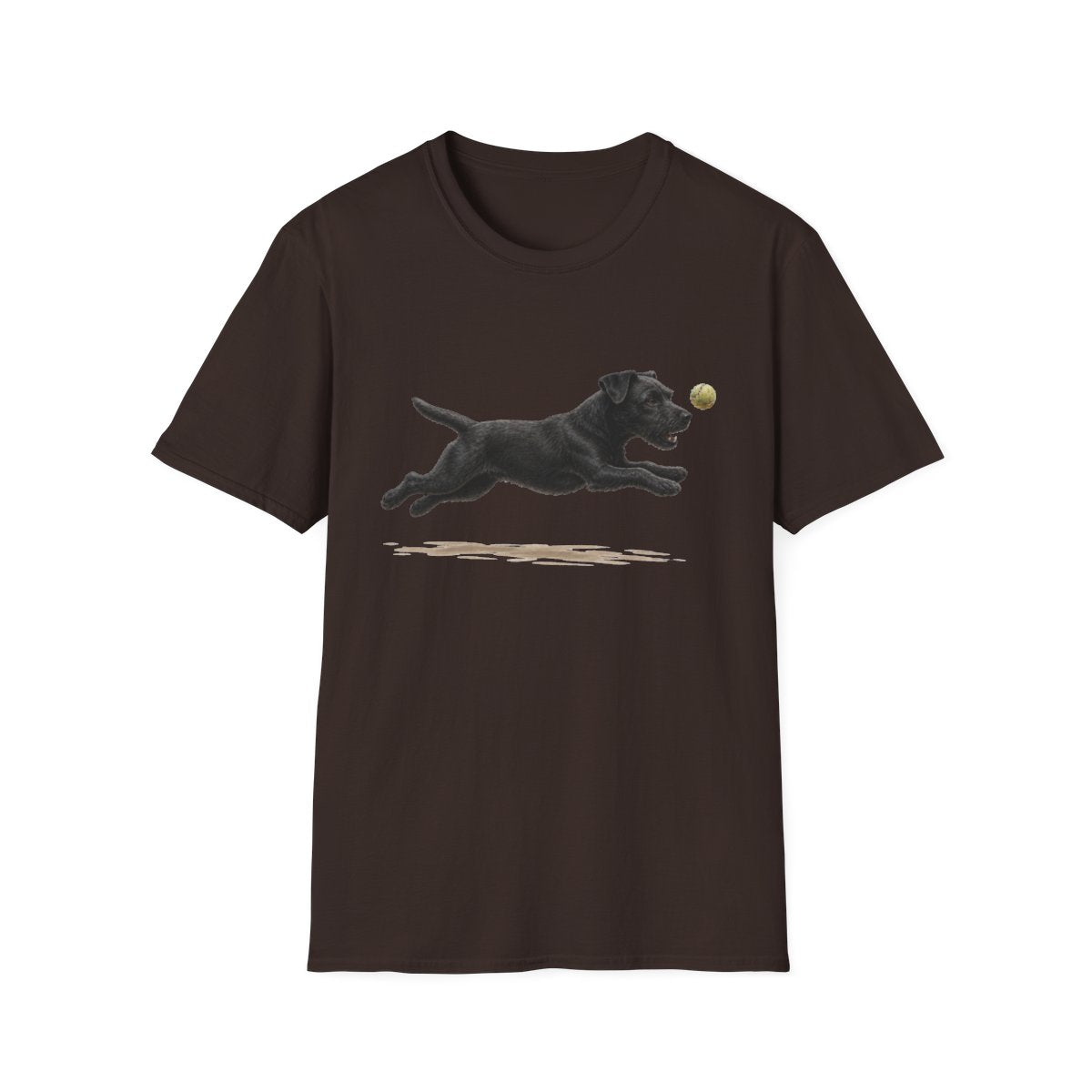 Nothing Gets Past My Patterdale Terrier Tee - Dark Chocolate
