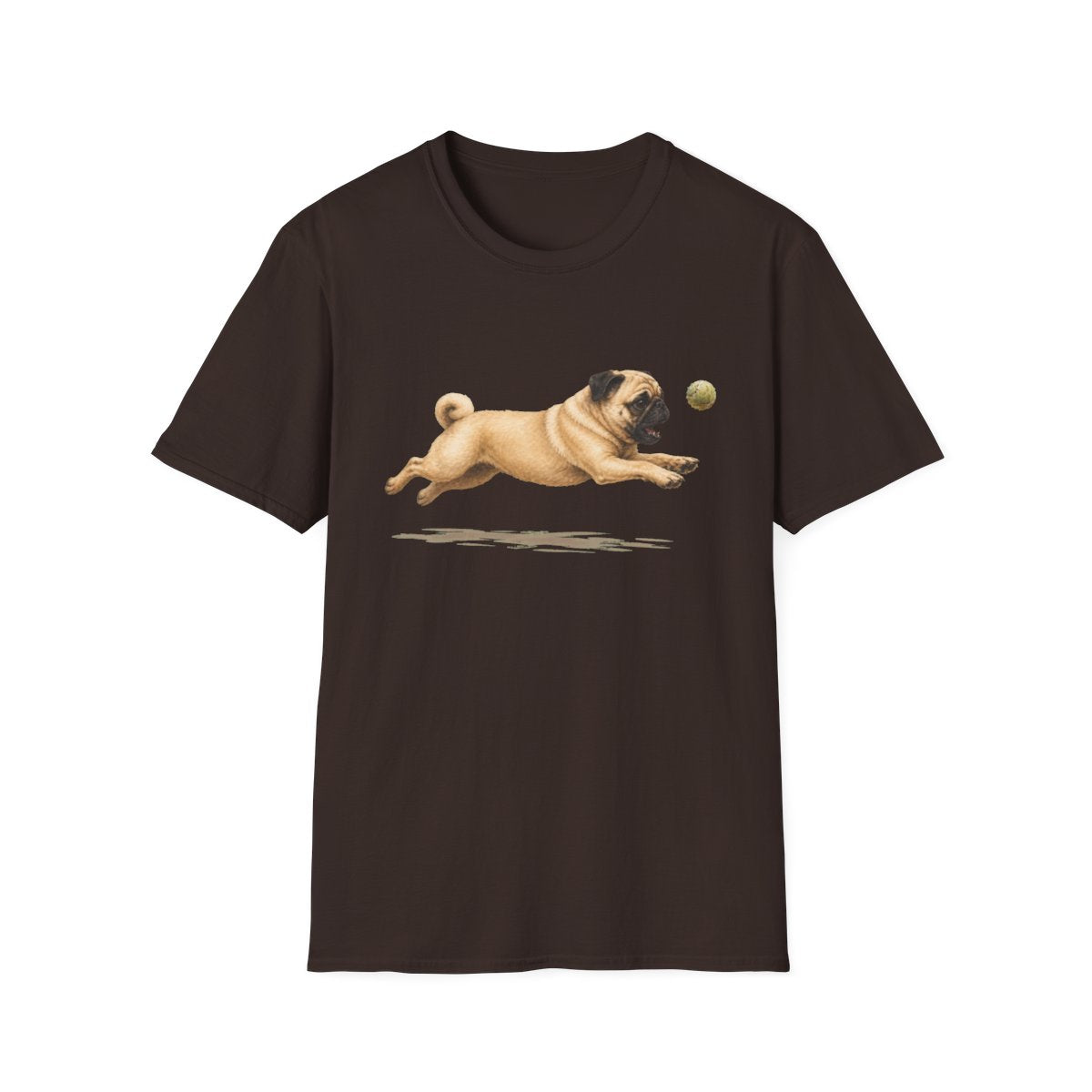 Nothing Gets Past My Pug Tee - Dark Chocolate