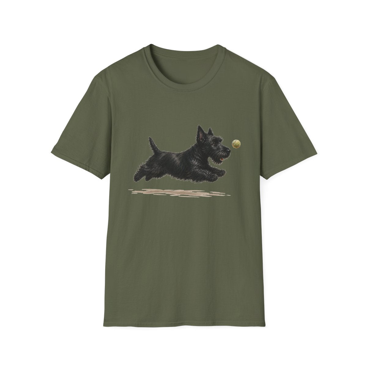 Nothing Gets Past My Scottish Terrier Tee - Military Green