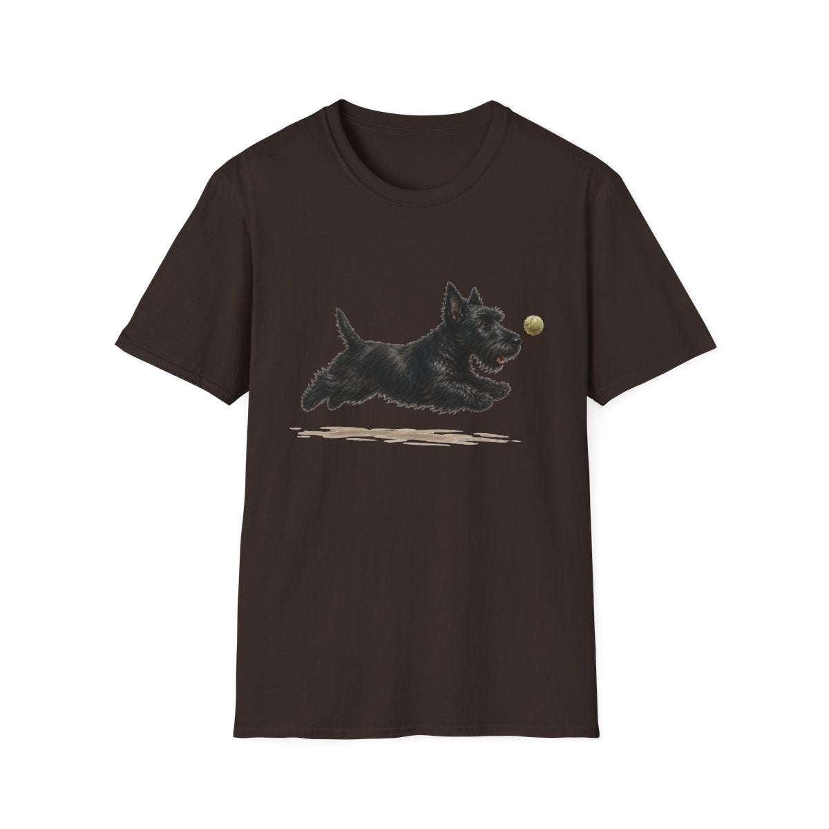 Nothing Gets Past My Scottish Terrier Tee - Dark Chocolate