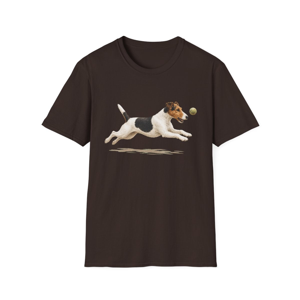 Nothing Gets Past My Smooth Fox Terrier Tee - Dark Chocolate