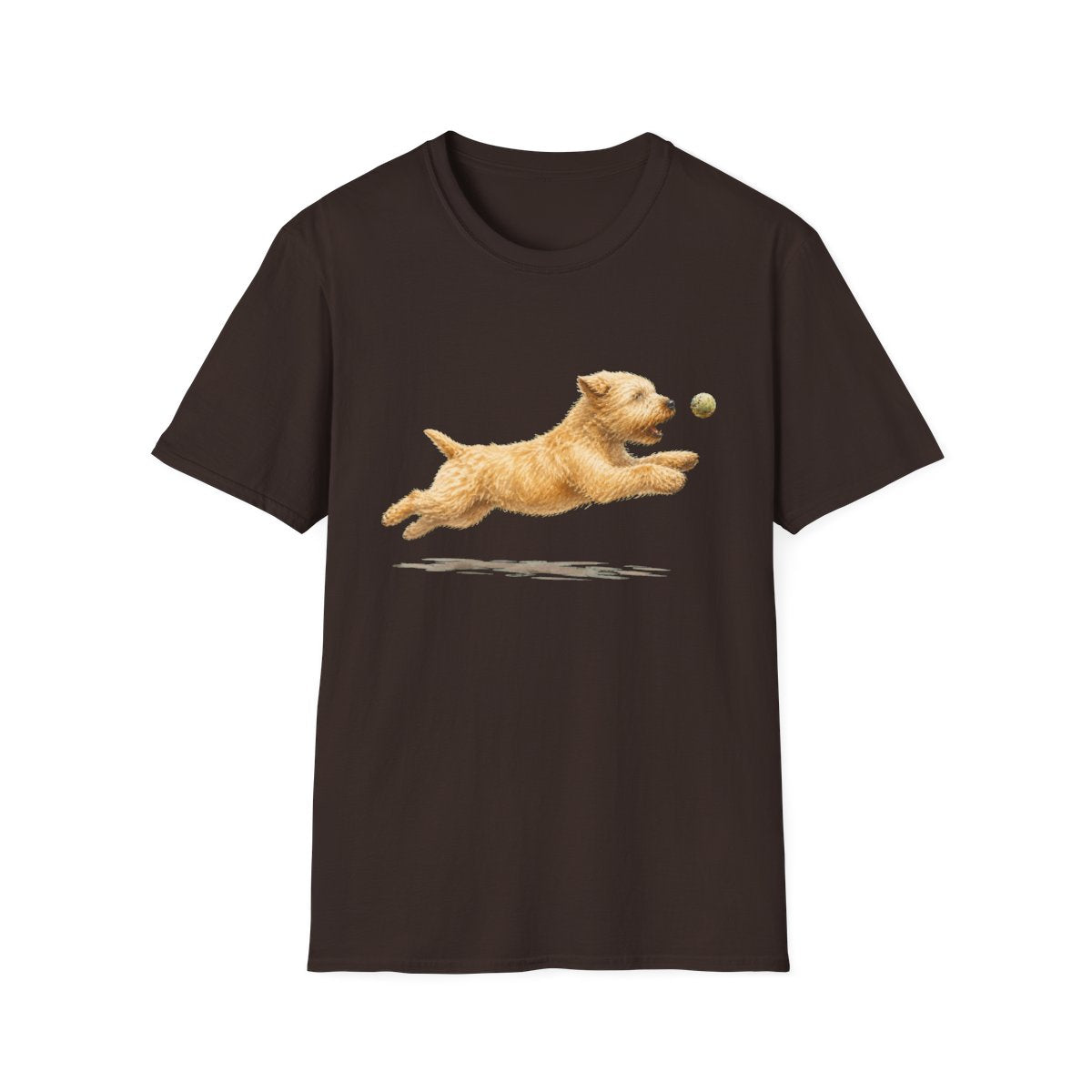 Nothing Gets Past My Soft Coated Wheaten Terrier Tee - Dark Chocolate