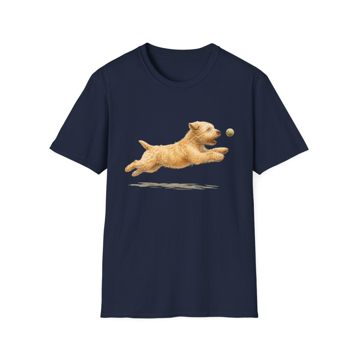 Nothing Gets Past My Soft Coated Wheaten Terrier Tee - Navy