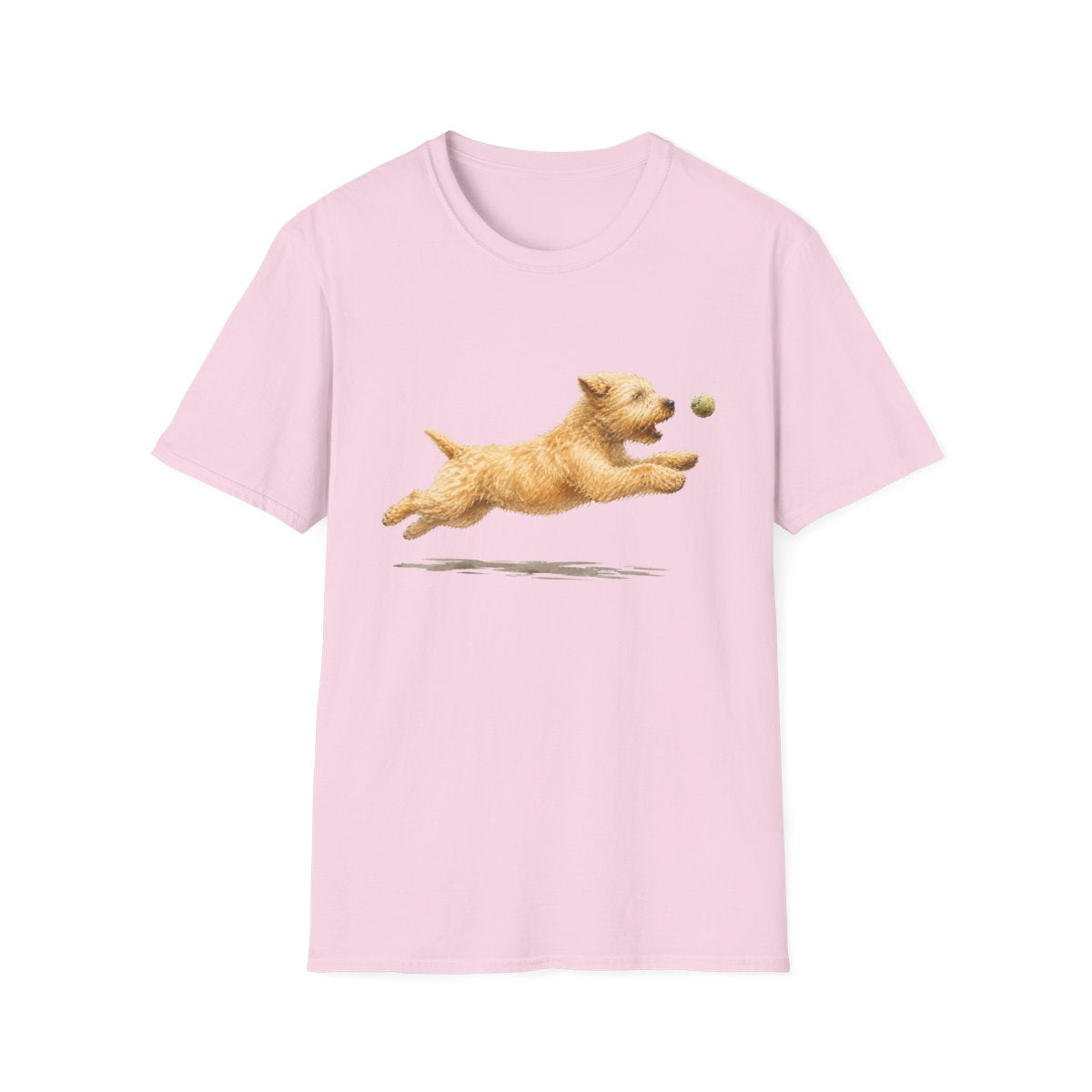 Nothing Gets Past My Soft Coated Wheaten Terrier Tee - Light Pink