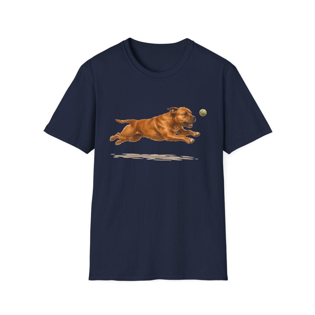 Nothing Gets Past My Staffordshire Bull Terrier Tee - Navy