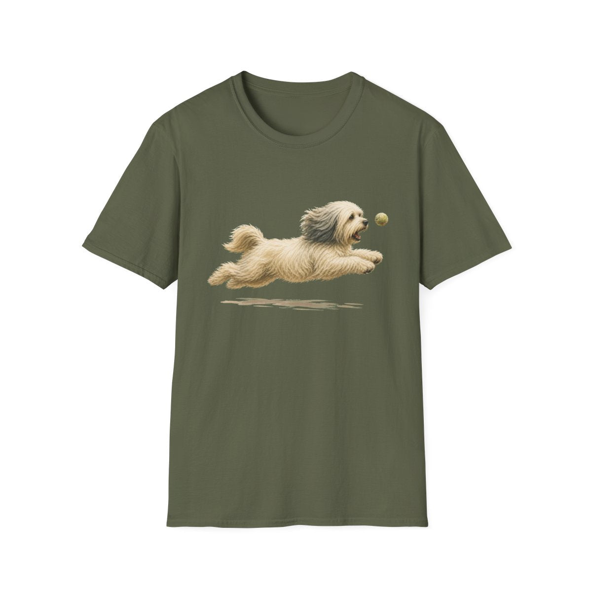 Nothing Gets Past My Tibetan Terrier Tee - Military Green