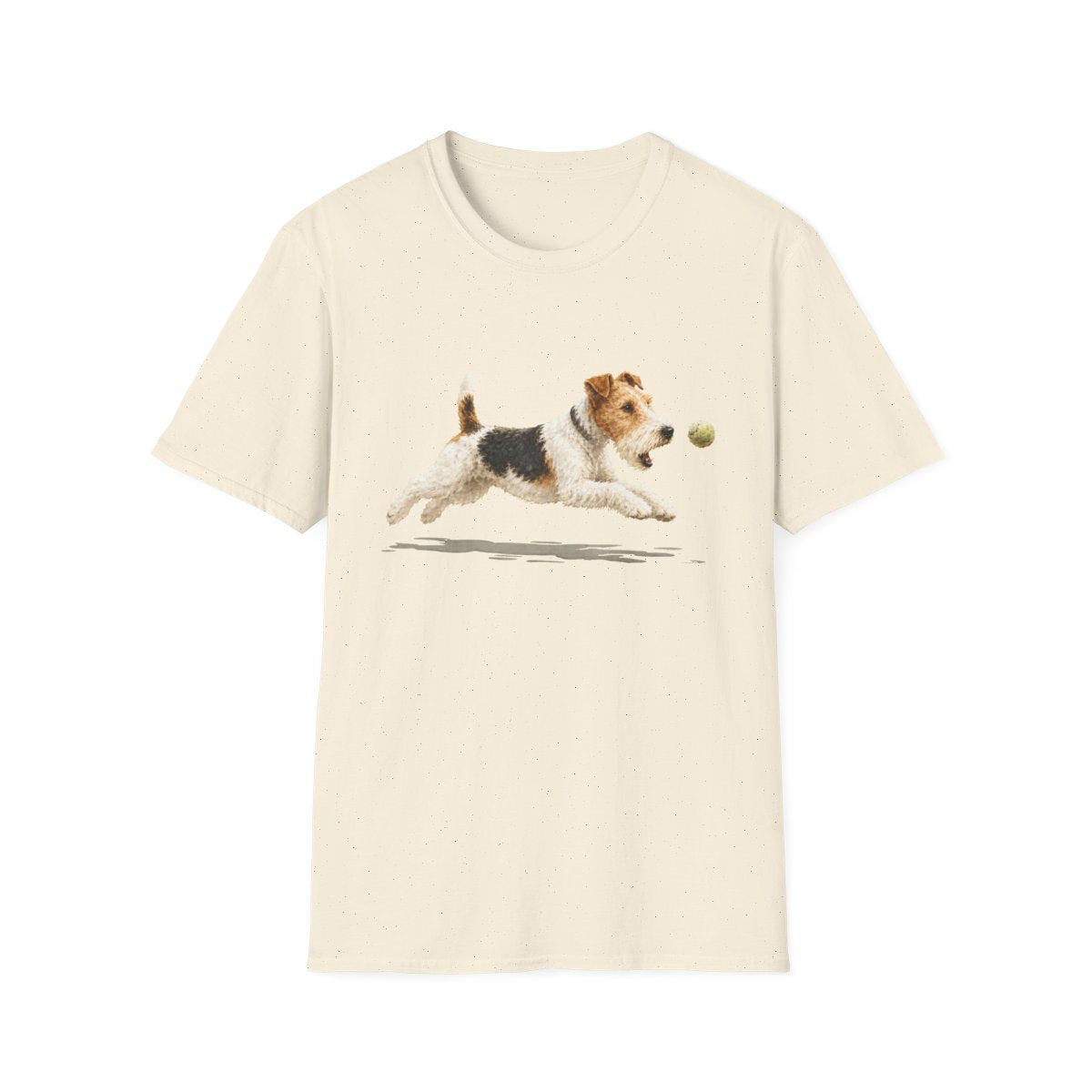 Nothing Gets Past My Wire Fox Terrier Tee - Natural