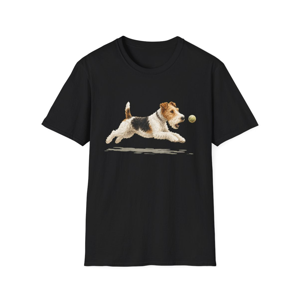 Nothing Gets Past My Wire Fox Terrier Tee - Black