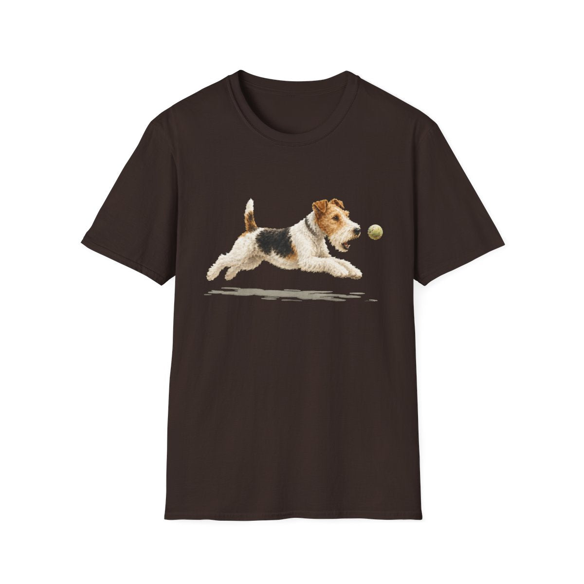 Nothing Gets Past My Wire Fox Terrier Tee - Dark Chocolate
