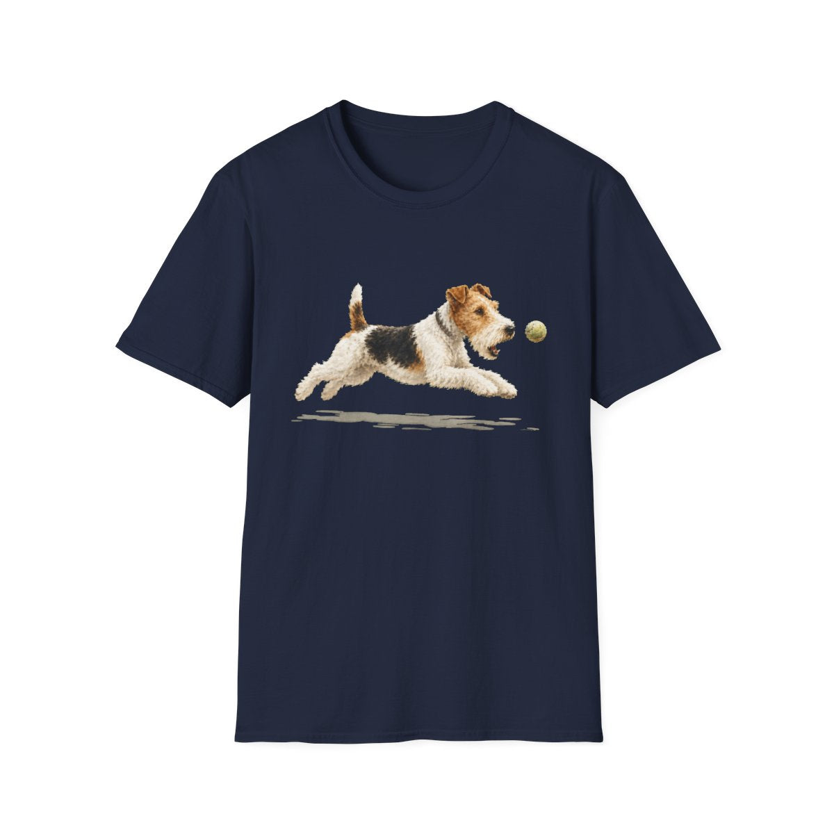 Nothing Gets Past My Wire Fox Terrier Tee - Navy