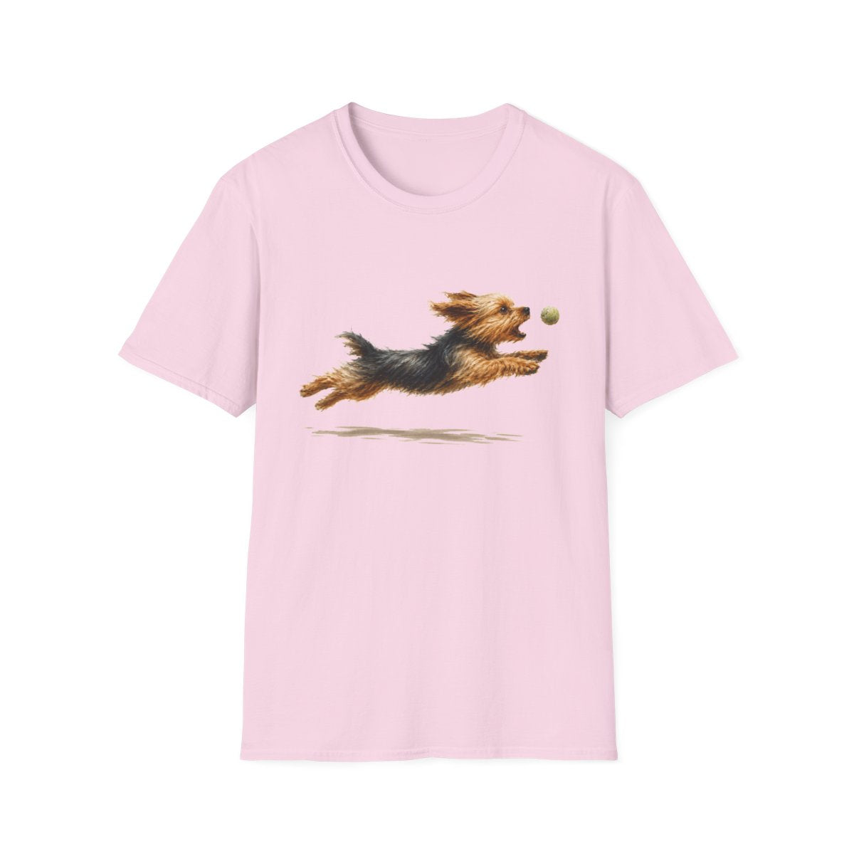 Nothing Gets Past My Yorkie Tee - Light Pink