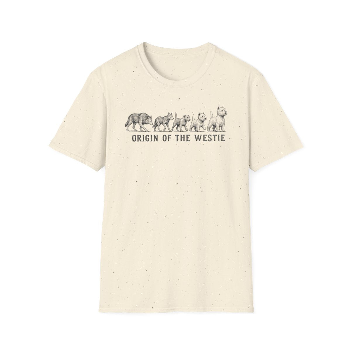 Origin Of The Westie Tee - Natural
