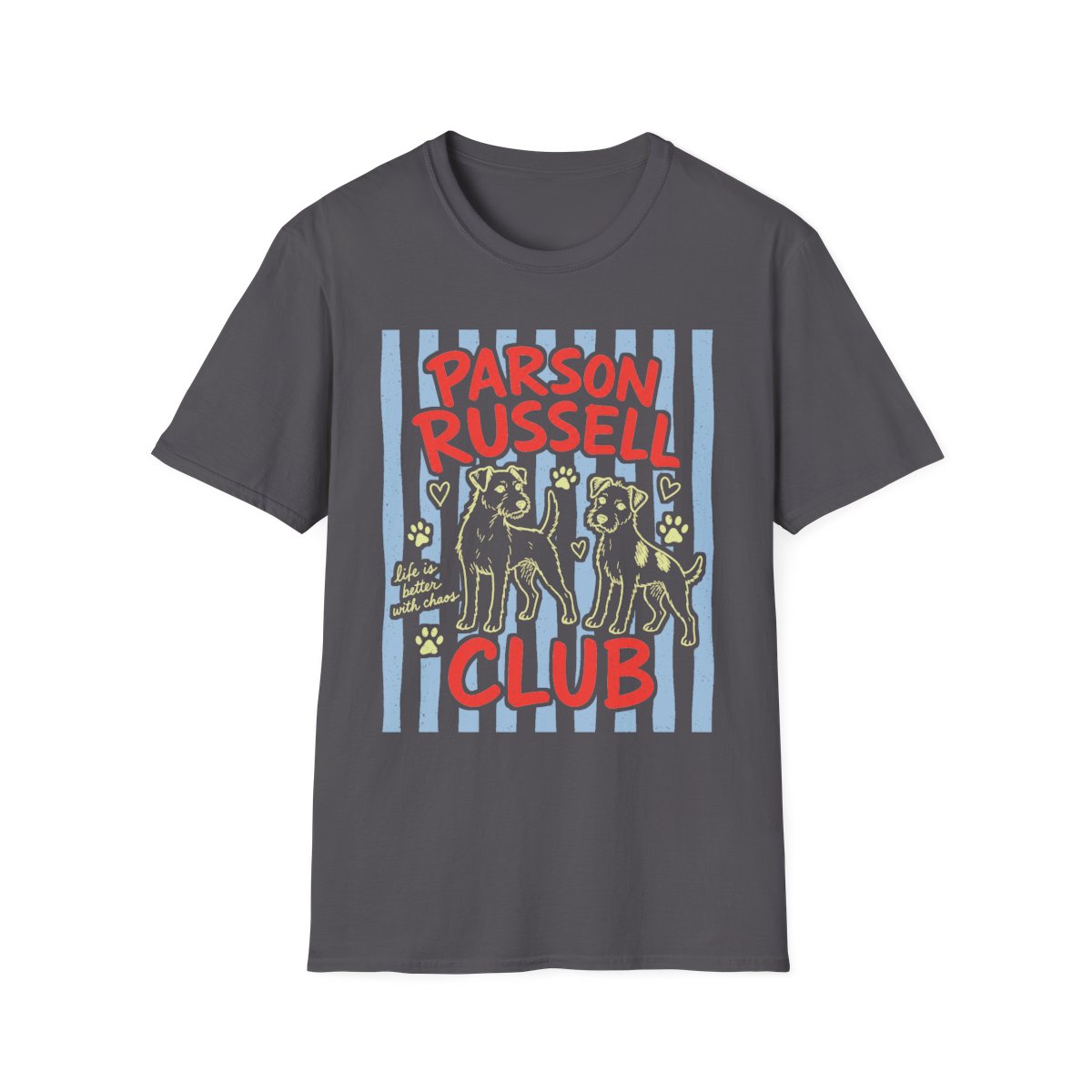 Parson Russell Club Tee - Charcoal