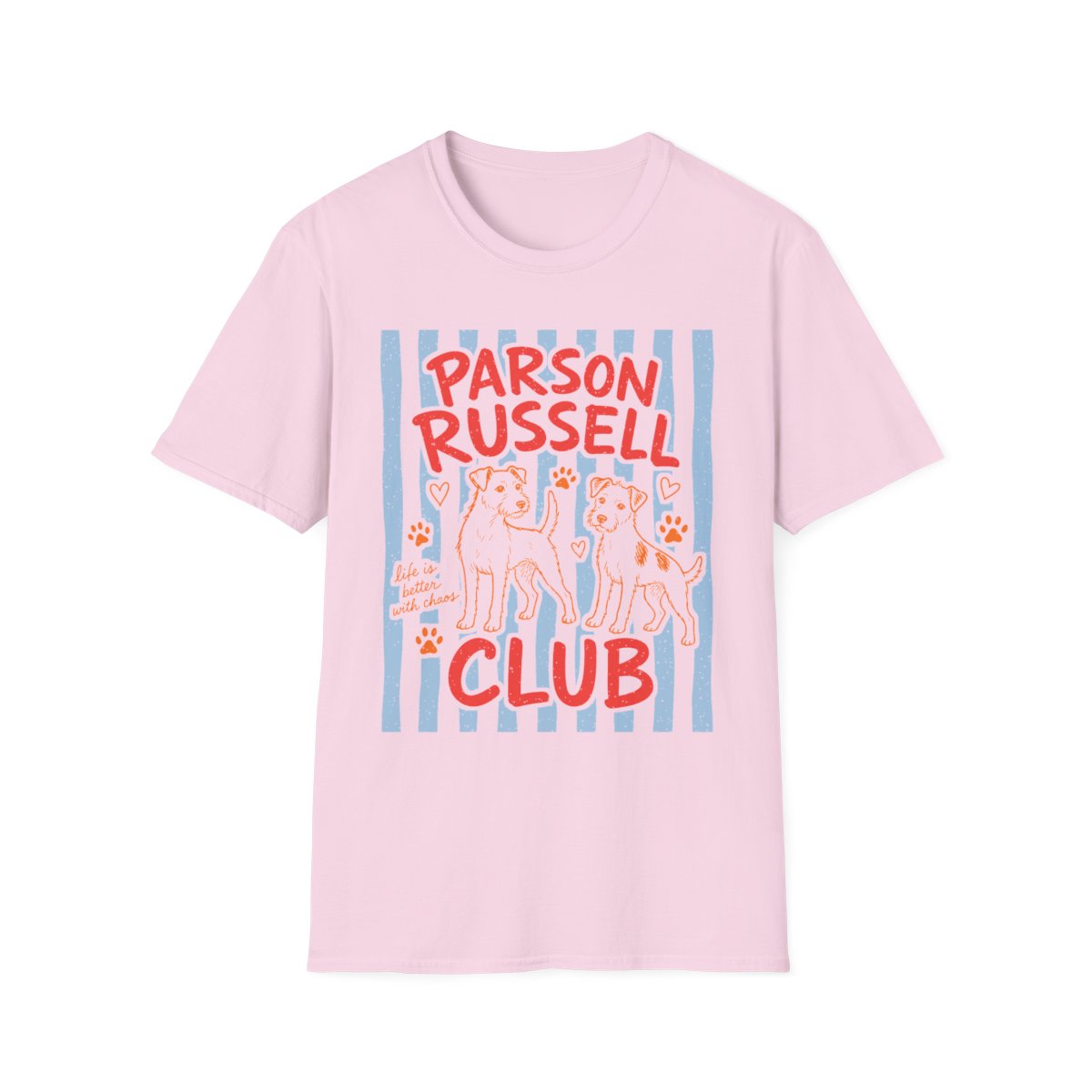 Parson Russell Club Tee - Light Pink