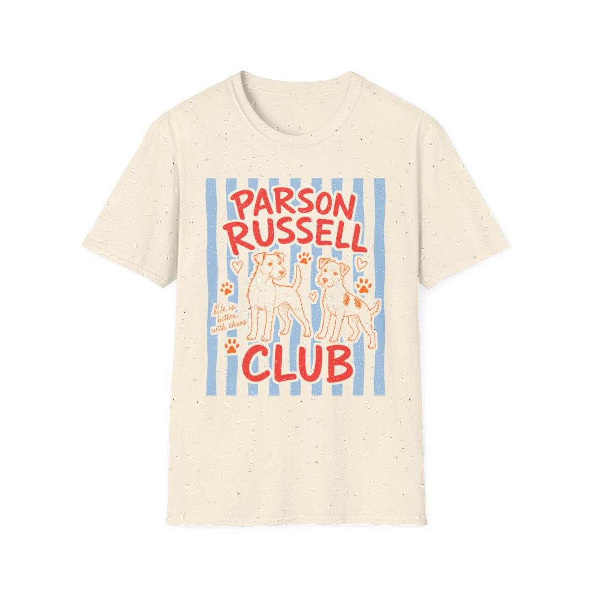 Parson Russell Club Tee - Natural
