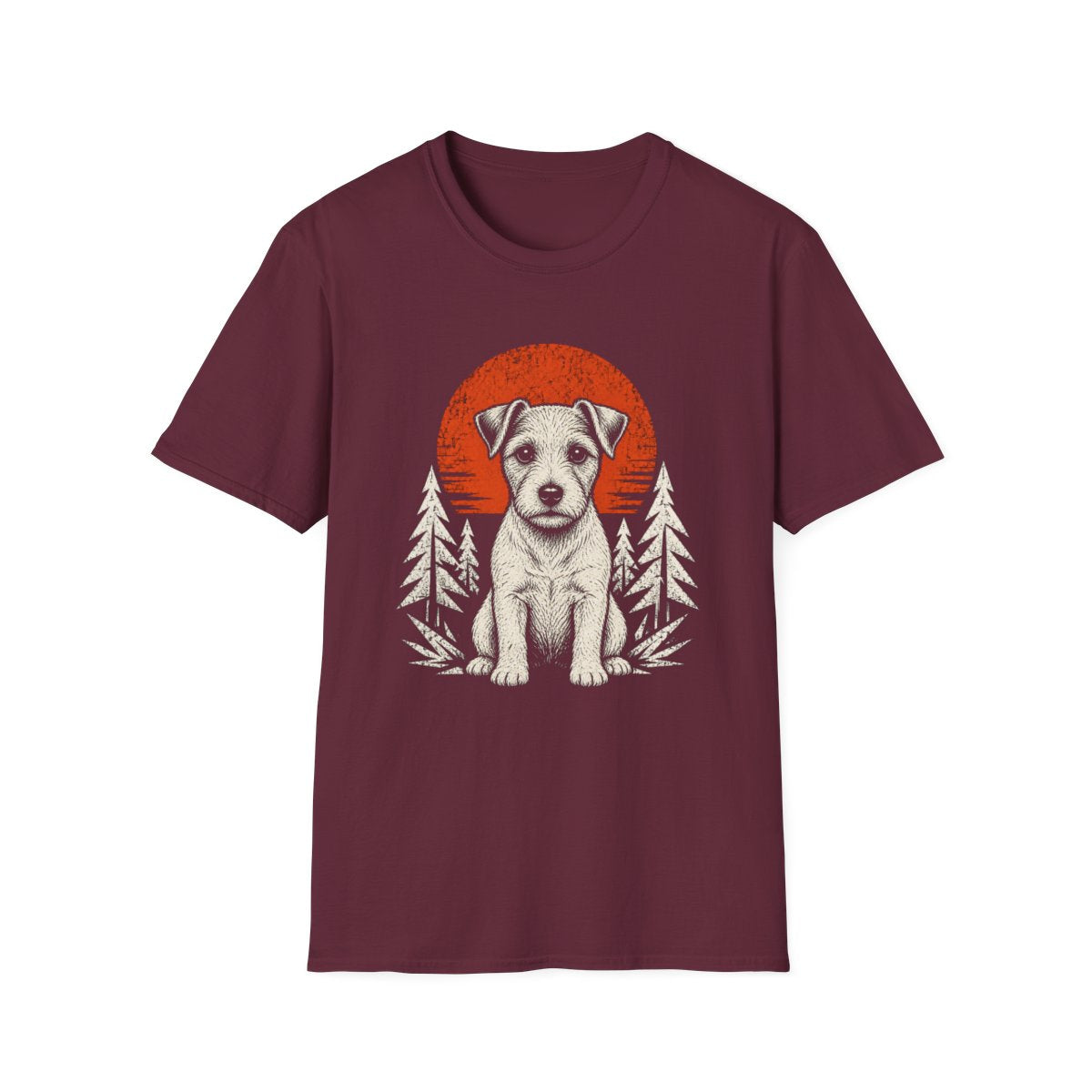 Parson Russell Terrier Adventure Club Tee - Maroon