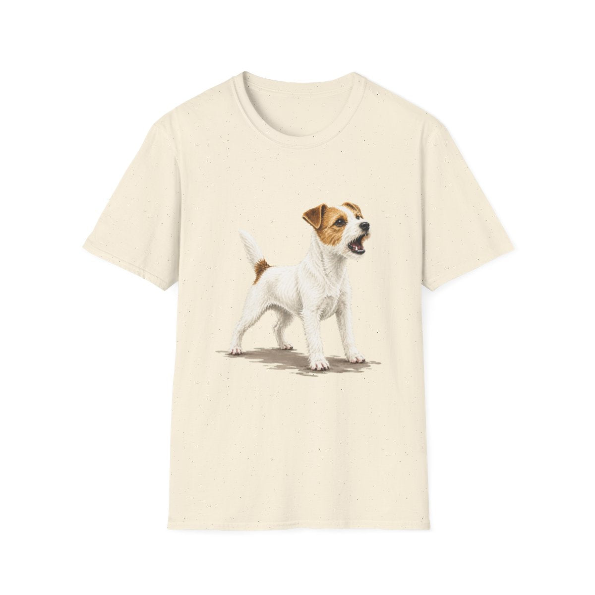Parson Russell Terrier Head Of Security Tee - Natural
