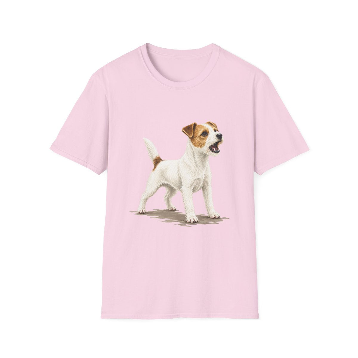 Parson Russell Terrier Head Of Security Tee - Light Pink