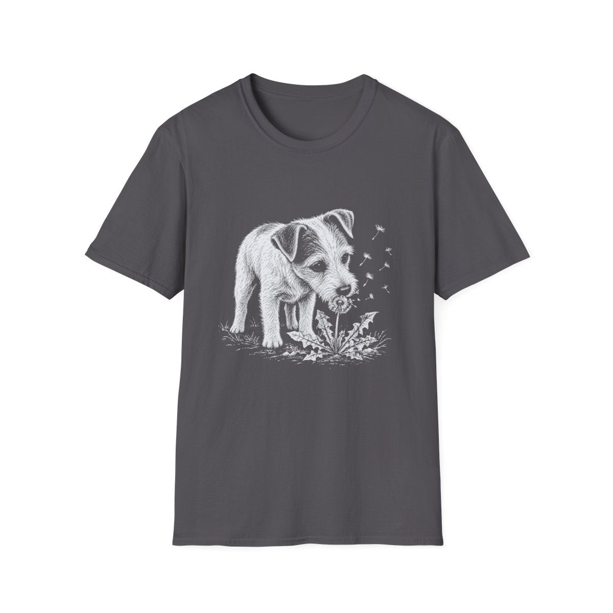 Parson Russell Terrier Make A Wish Tee - Charcoal