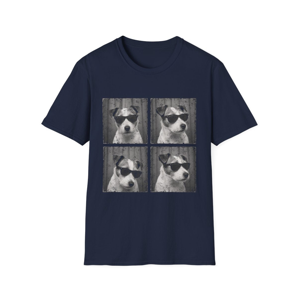 Parson Russell Terrier Photo Booth Tee - Navy