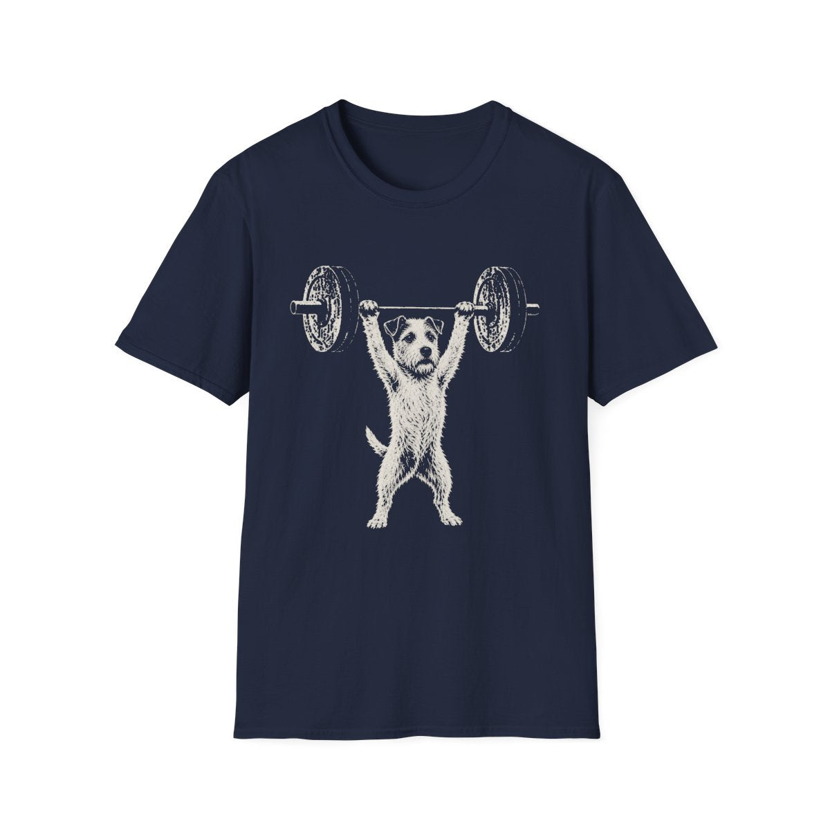 Parson Russell Terrier Powerlifting Tee - Navy