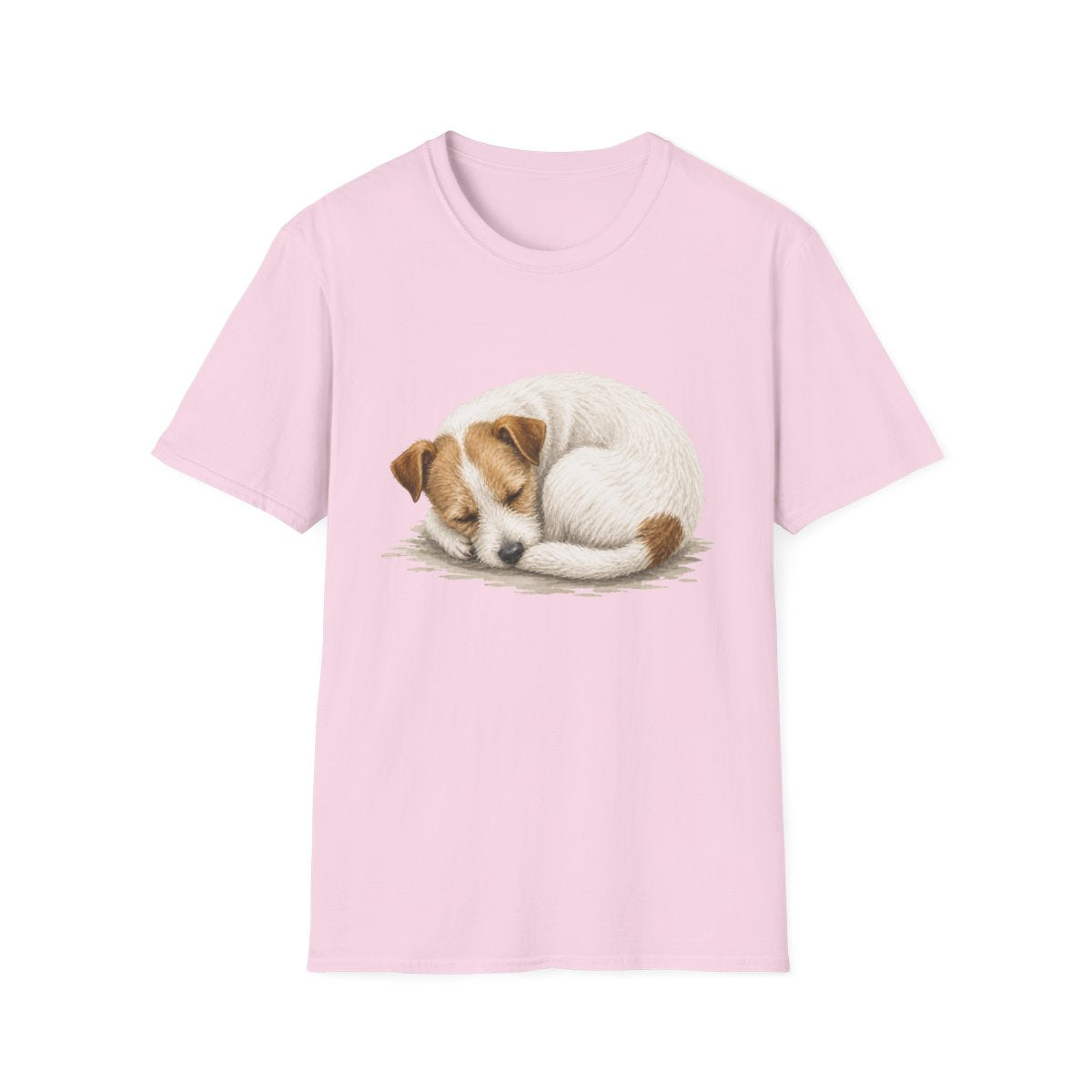 Parson Russell Terrier Rest At Last Tee - Light Pink