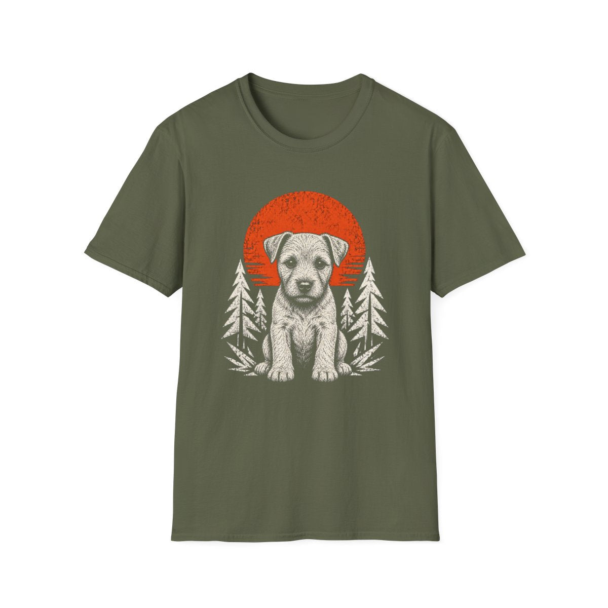 Patterdale Terrier Adventure Club Tee - Military Green