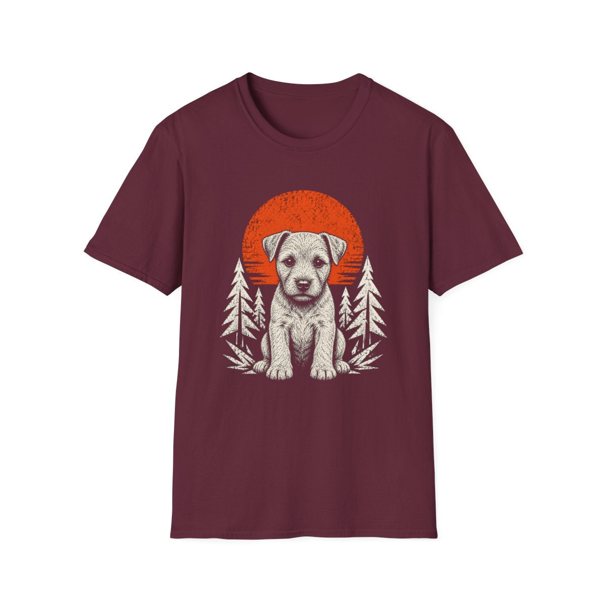 Patterdale Terrier Adventure Club Tee - Maroon