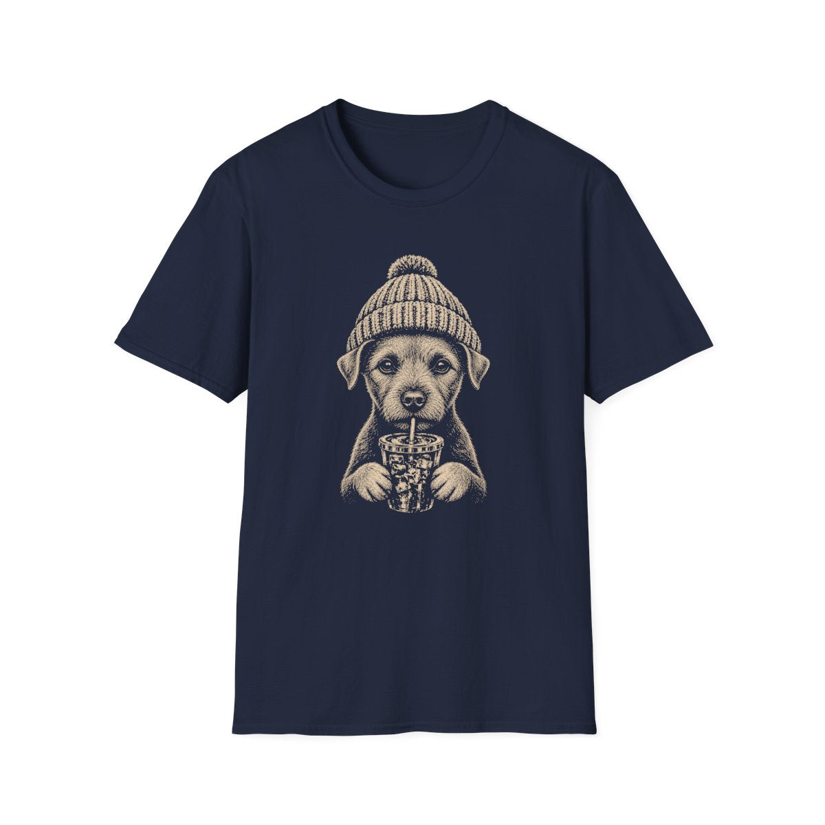Patterdale Terrier Cold Brew Tee - Navy