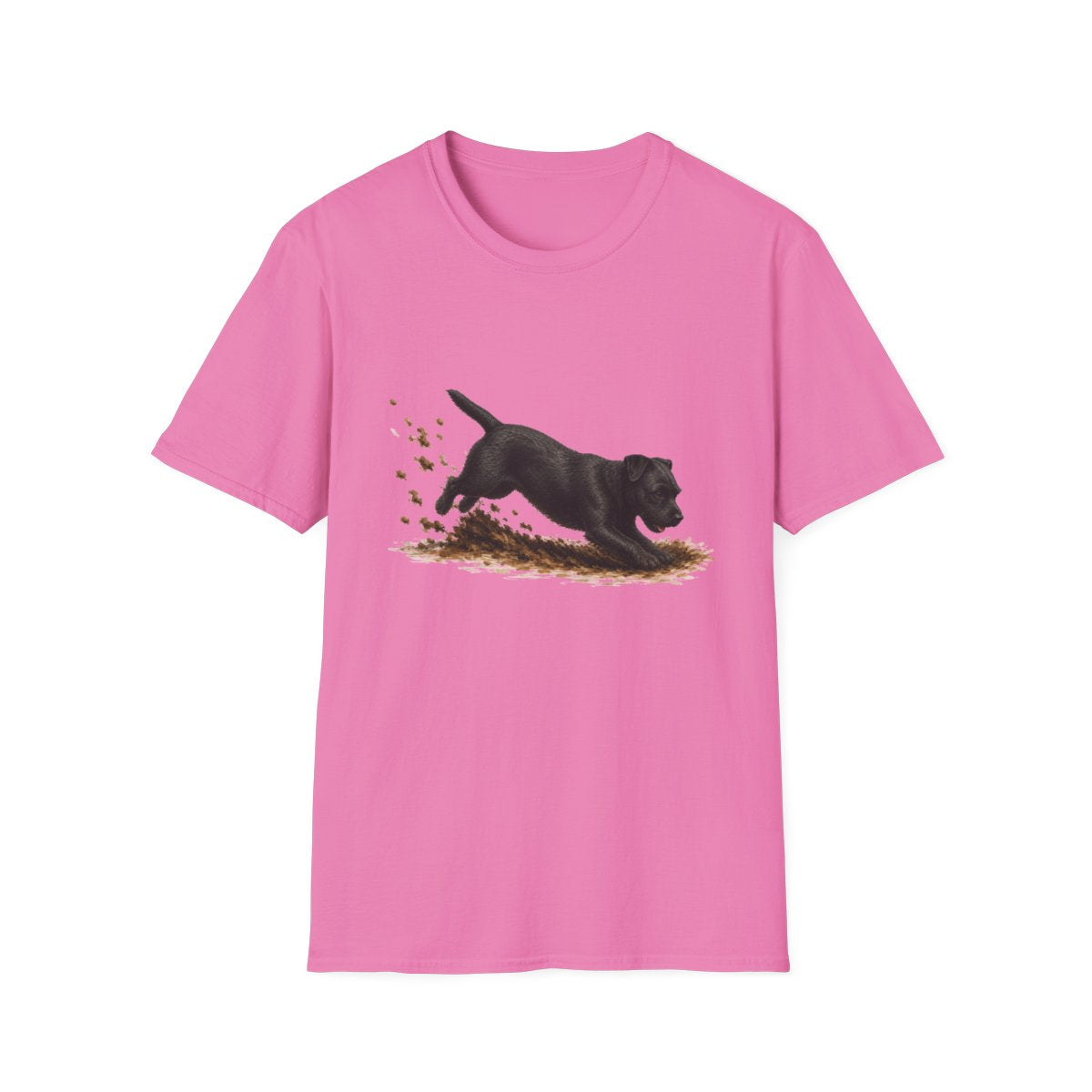 Patterdale Terrier Excavating Mode On Tee - Azalea