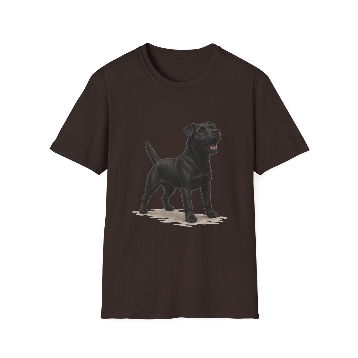 Patterdale Terrier Head Of Security Tee - Dark Chocolate