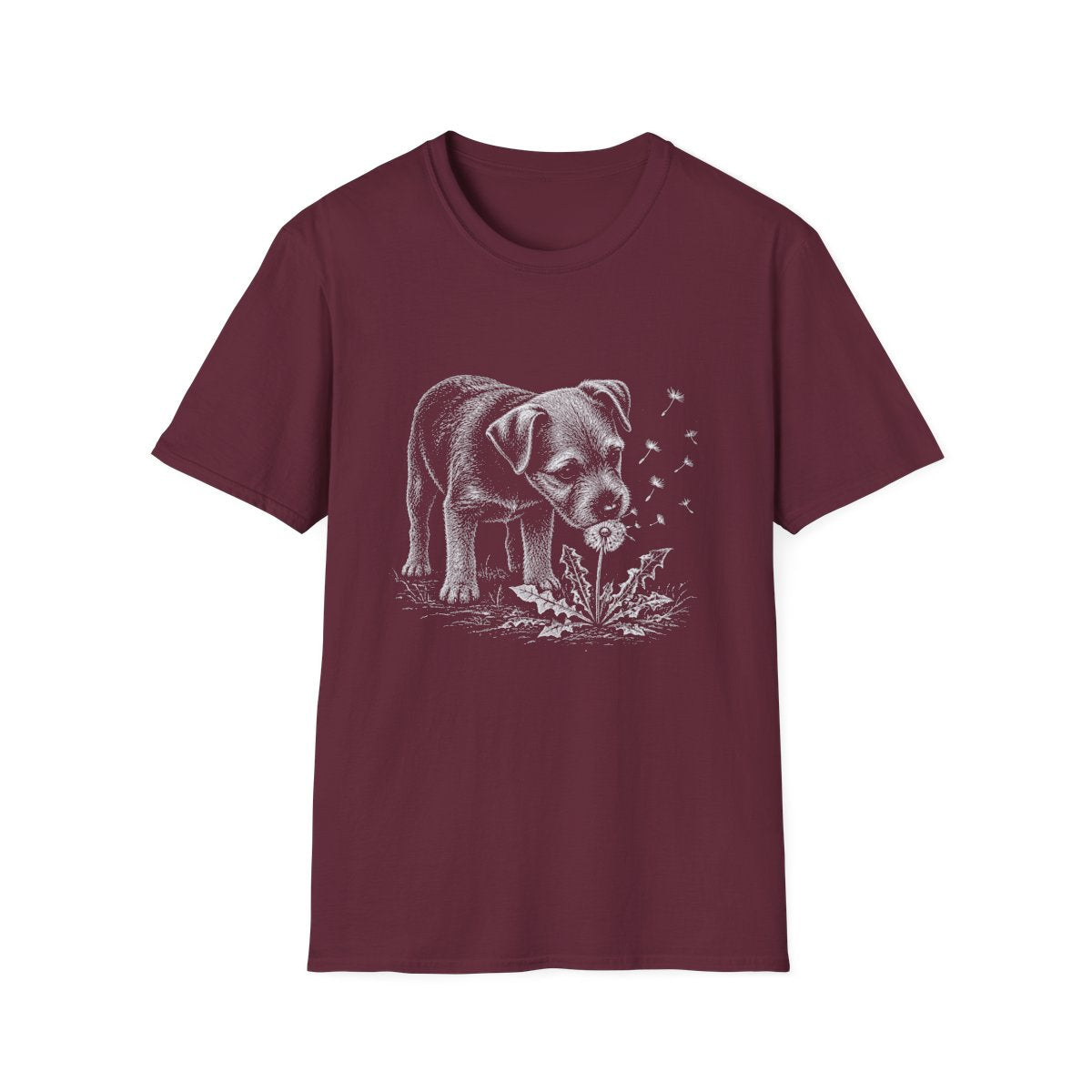 Patterdale Terrier Make A Wish Tee - Maroon