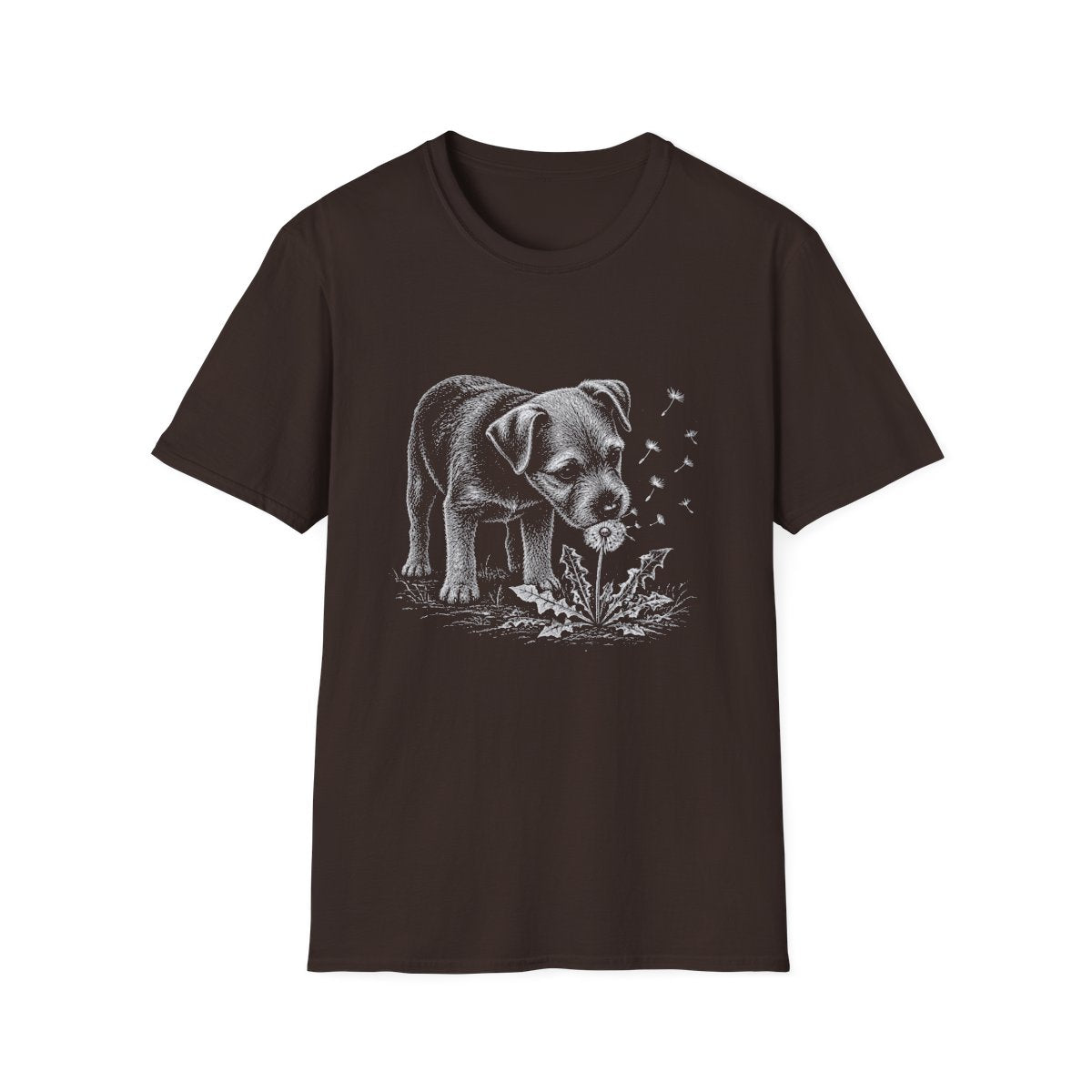 Patterdale Terrier Make A Wish Tee - Dark Chocolate