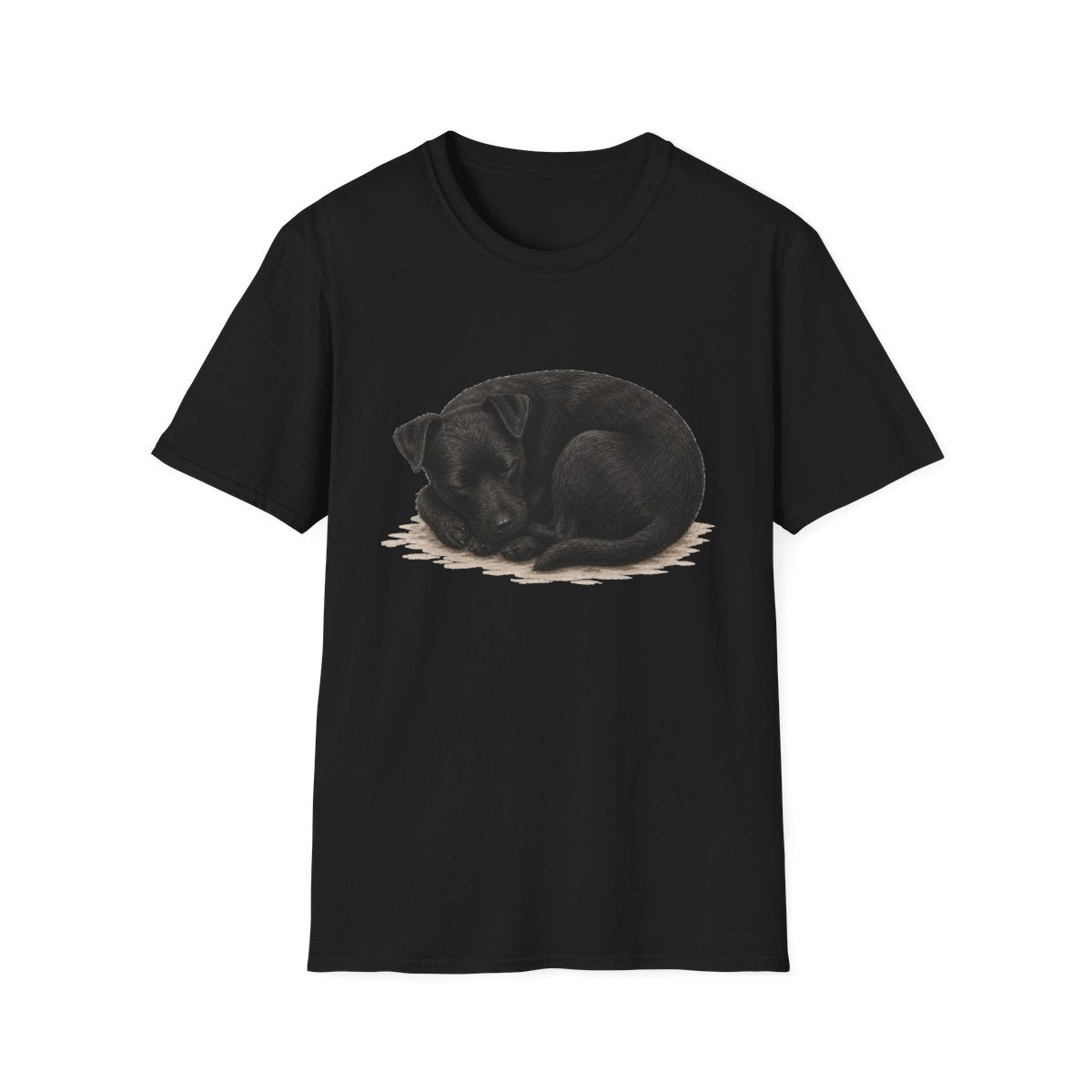 Patterdale Terrier Rest At Last Tee - Black