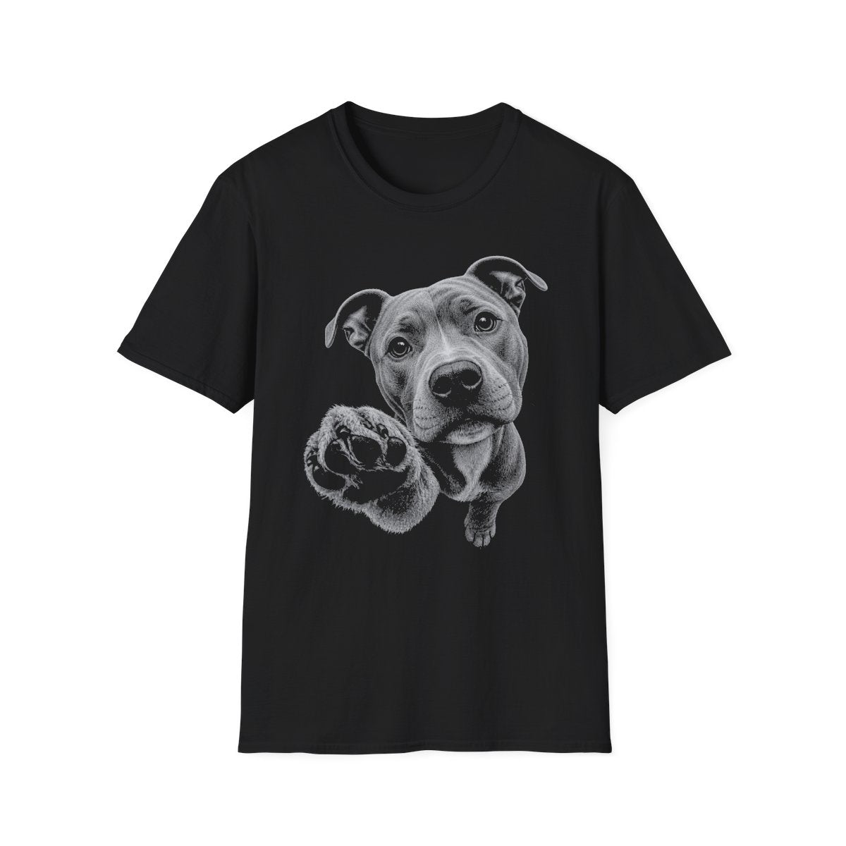 Paw Reach American Pit Bull Terrier Tee - Black