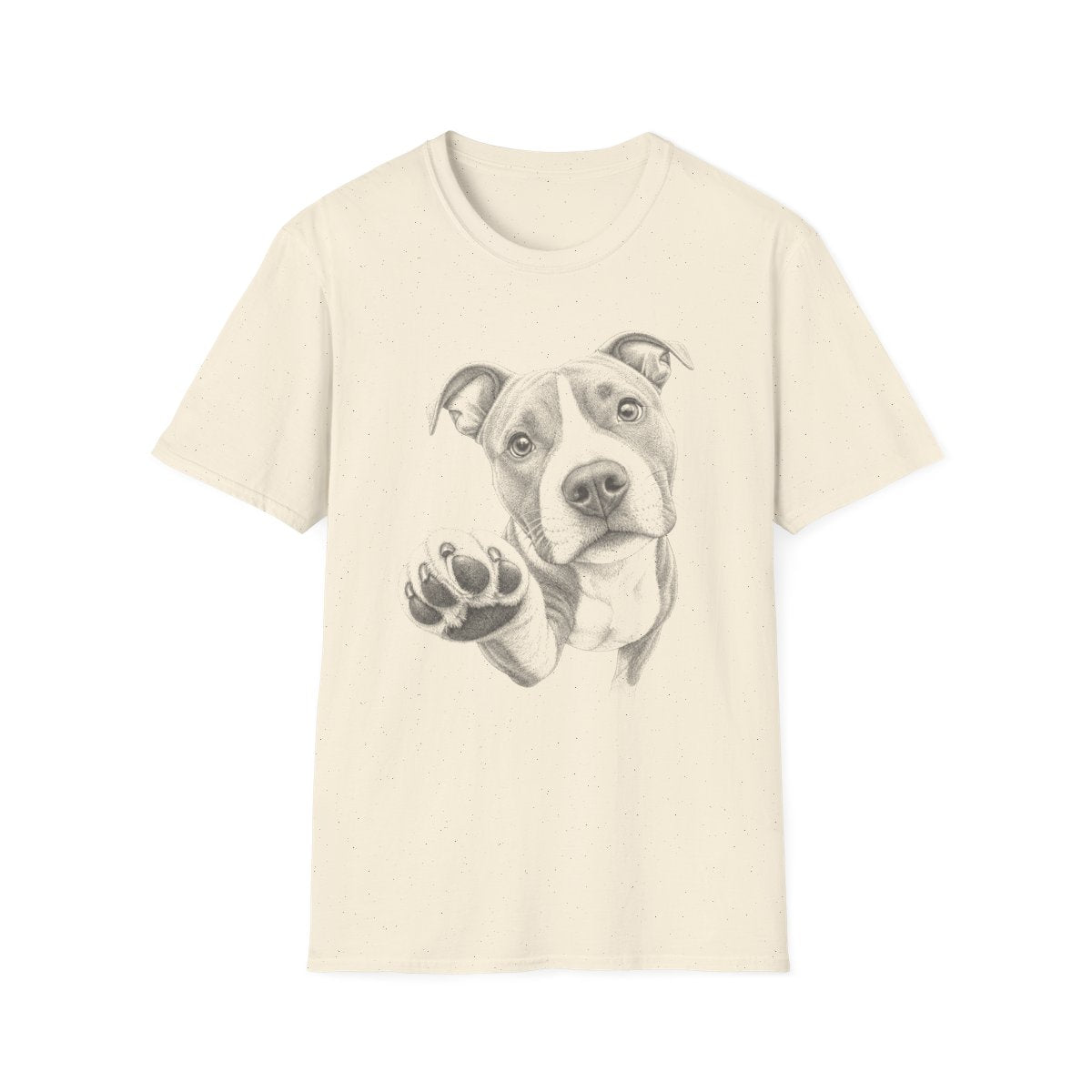 Paw Reach American Staffordshire Terrier Tee - Natural